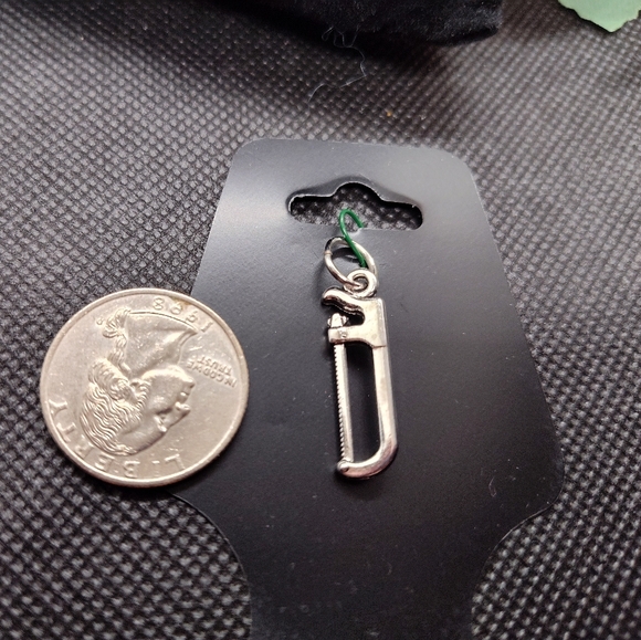 Hacksaw Craftsman plumbers Handyman Tool Charm Pendant - Picture 5 of 5